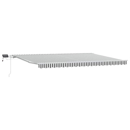 vidaXL Retractable Awning | Anthracite and White