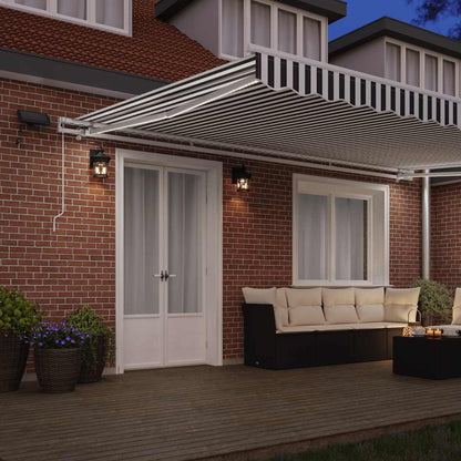 vidaXL Retractable Awning | Anthracite and White
