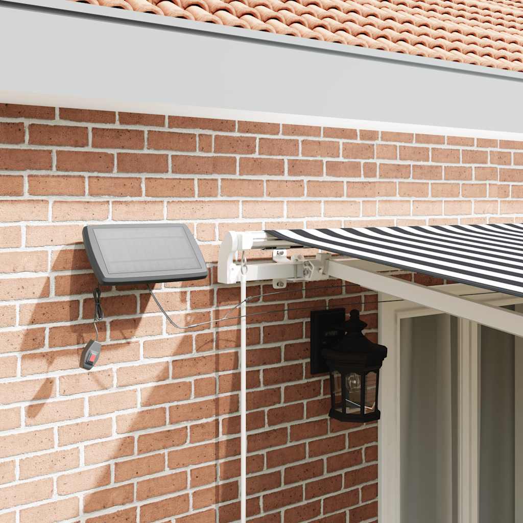 vidaXL Retractable Awning | Anthracite and White