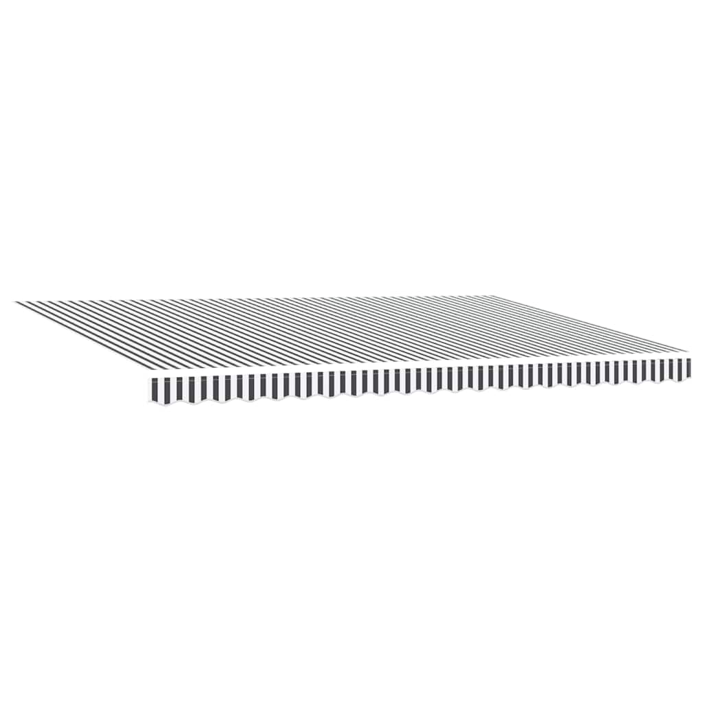 vidaXL Retractable Awning | Anthracite and White