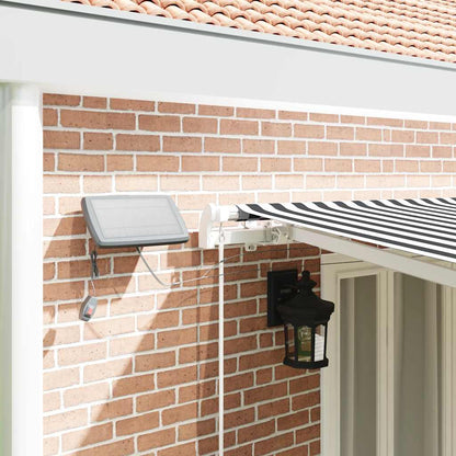 vidaXL Manual Retractable Awning with LED Anthracite&White 600x300 cm