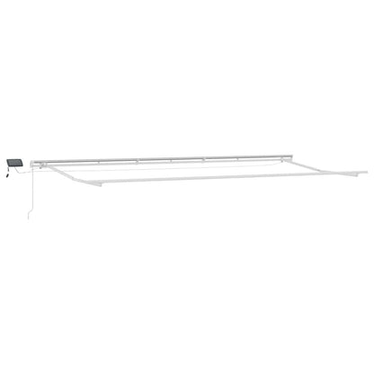 vidaXL Manual Retractable Awning with LED Anthracite&White 600x300 cm