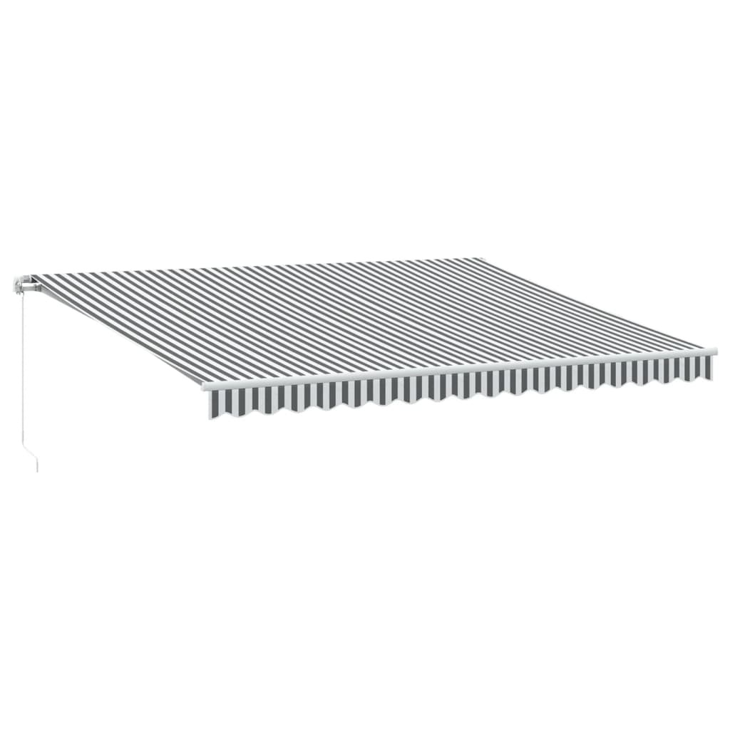 vidaXL Retractable Awning | Anthracite and white