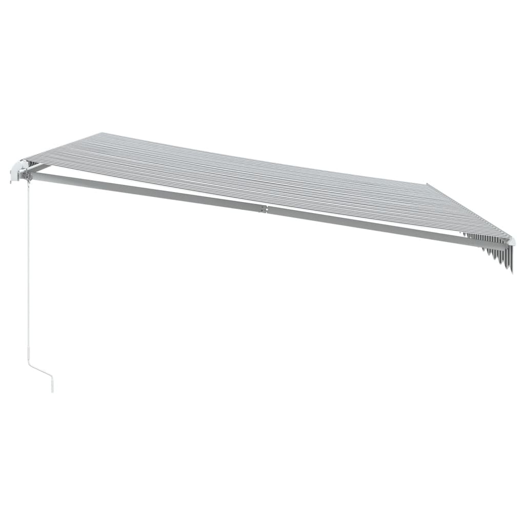 vidaXL Retractable Awning | Anthracite and white