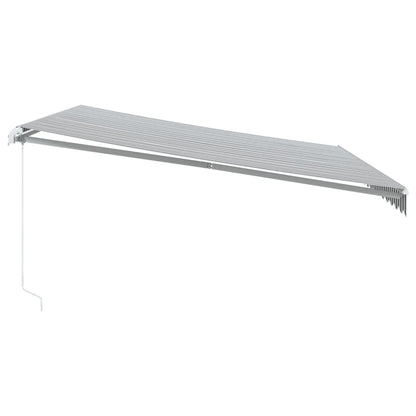 vidaXL Retractable Awning | Anthracite and white