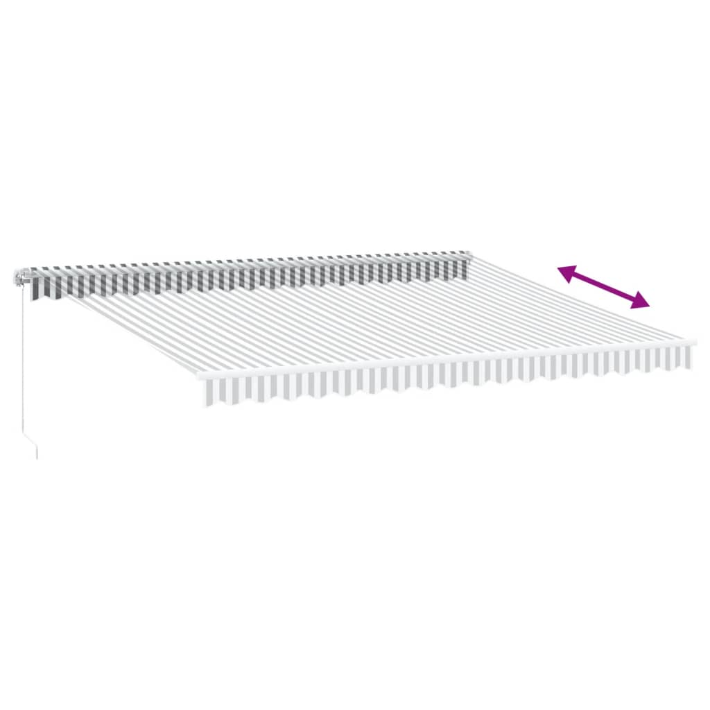 vidaXL Retractable Awning | Anthracite and white