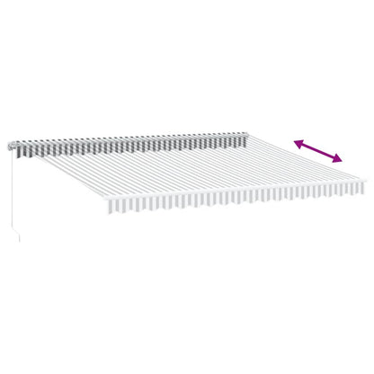 vidaXL Retractable Awning | Anthracite and white