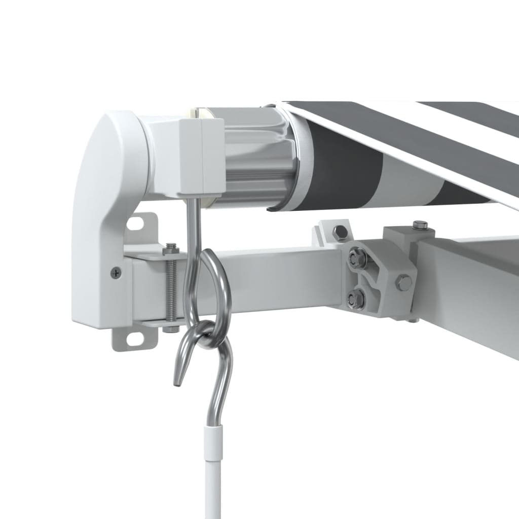 vidaXL Retractable Awning | Anthracite and white
