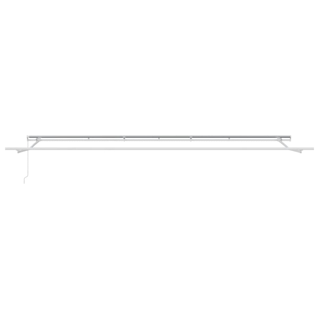vidaXL Manual Retractable Awning Anthracite&White 600x300 cm