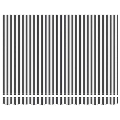 vidaXL Manual Retractable Awning Anthracite&White 300x250 cm