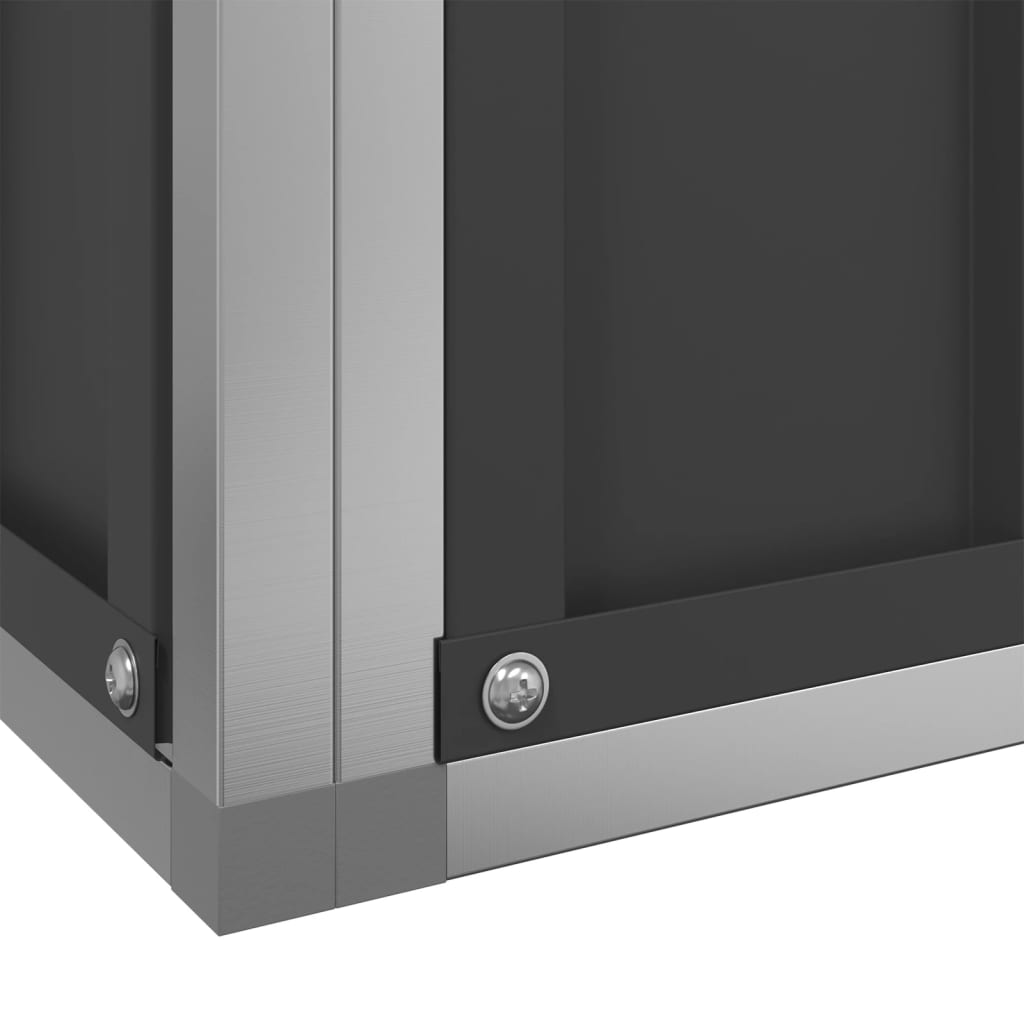 vidaXL Aviary with Extension Silver 623x203x216 cm Steel