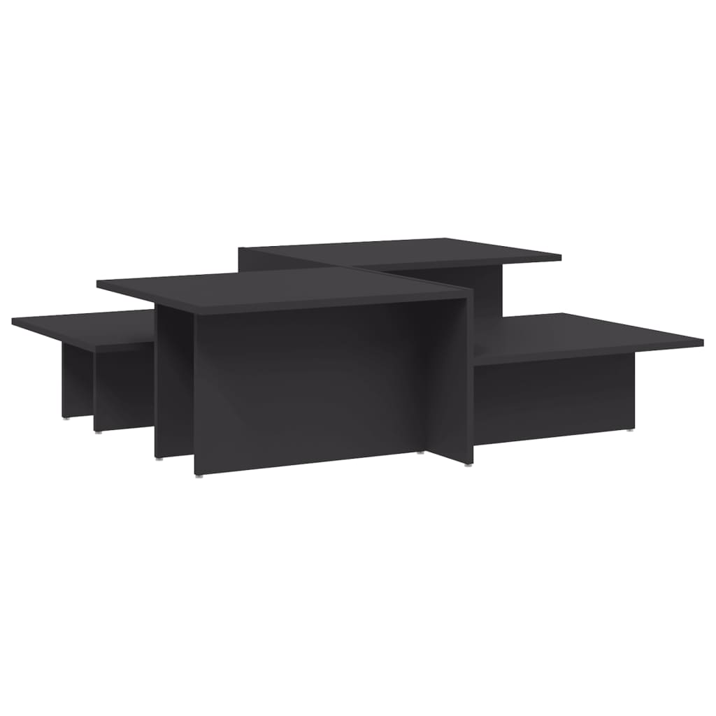 vidaXL Coffee Tables 2 pcs Grey Engineered Wood