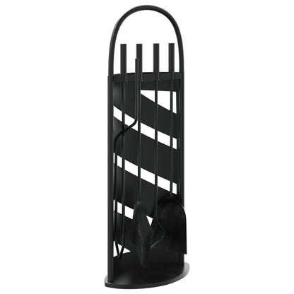 vidaXL 5 Piece Fireplace Tool Set 23x15x66 cm Steel