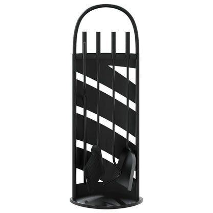 vidaXL 5 Piece Fireplace Tool Set 23x15x66 cm Steel