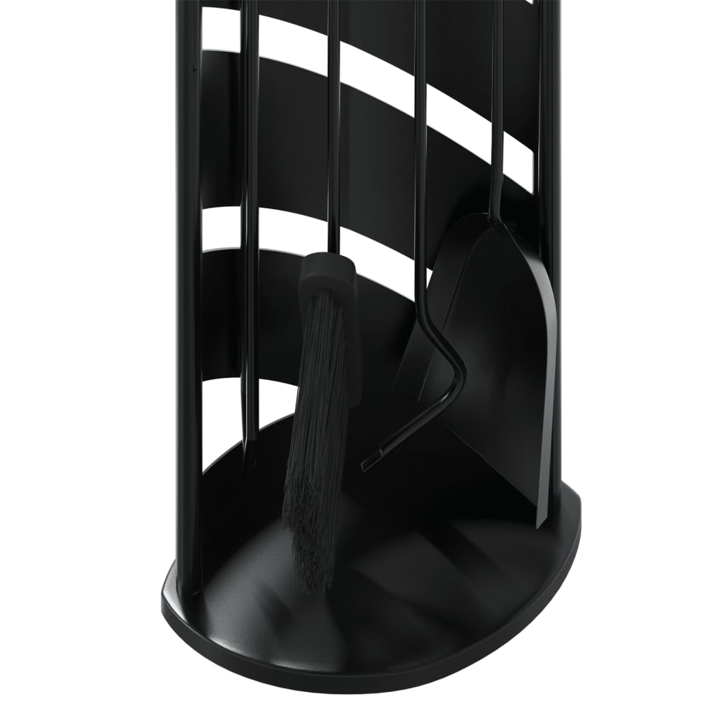 vidaXL 5 Piece Fireplace Tool Set 23x15x66 cm Steel