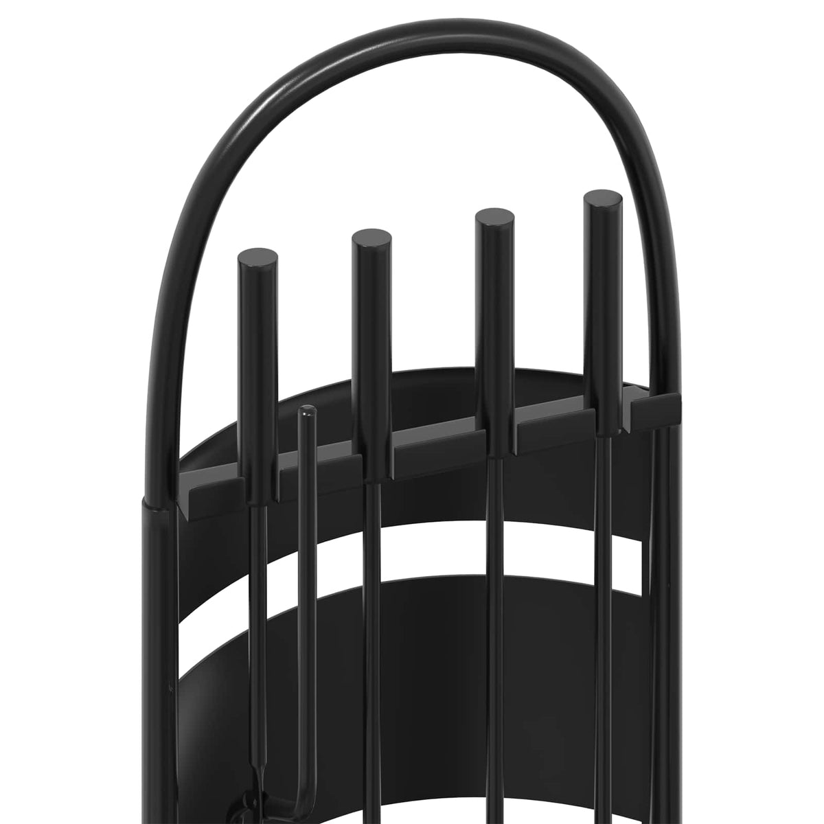 vidaXL 5 Piece Fireplace Tool Set 23x15x66 cm Steel