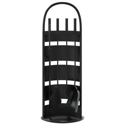 vidaXL 5 Piece Fireplace Tool Set 23x15x66 cm Steel