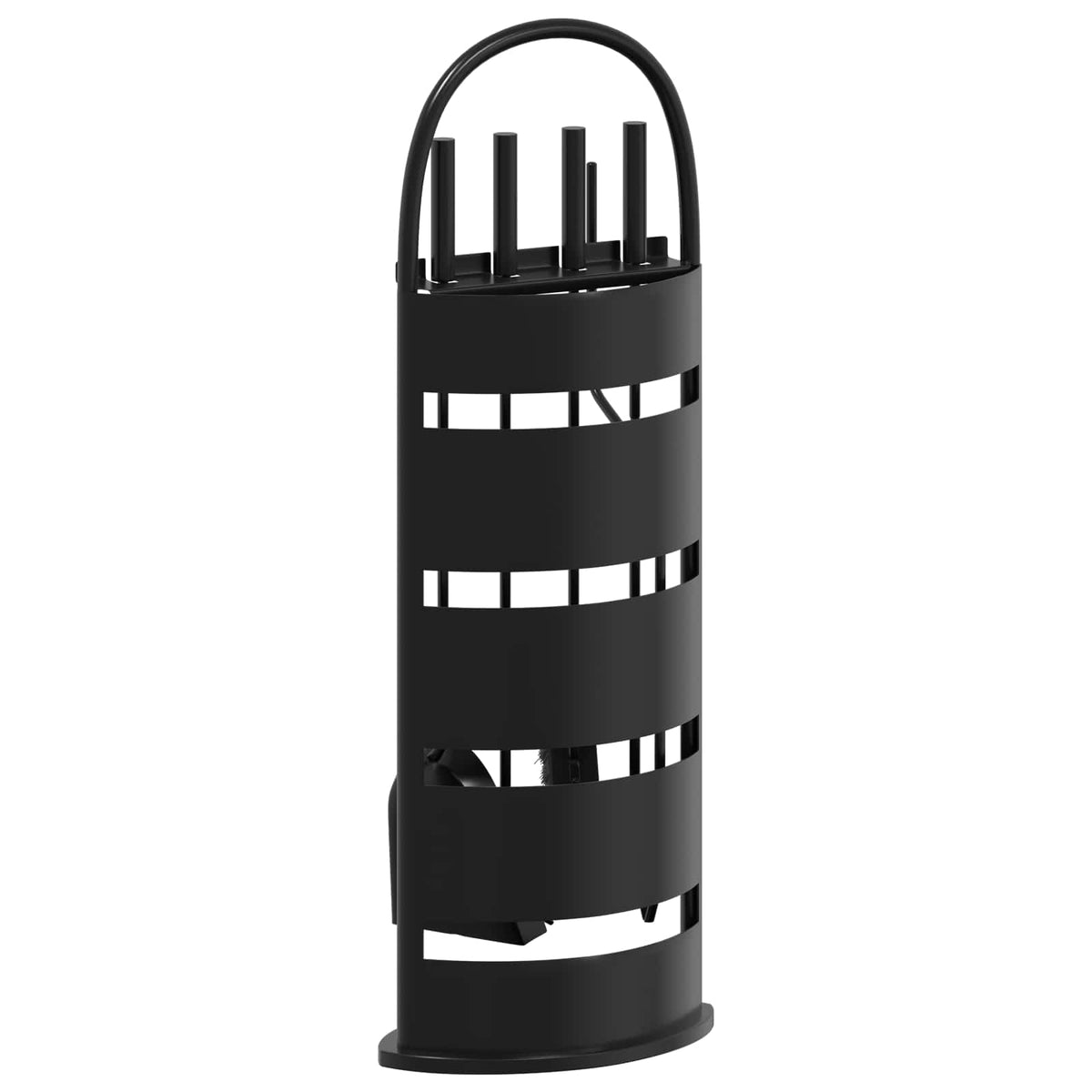 vidaXL 5 Piece Fireplace Tool Set 23x15x66 cm Steel