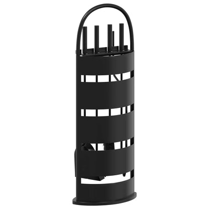 vidaXL 5 Piece Fireplace Tool Set 23x15x66 cm Steel