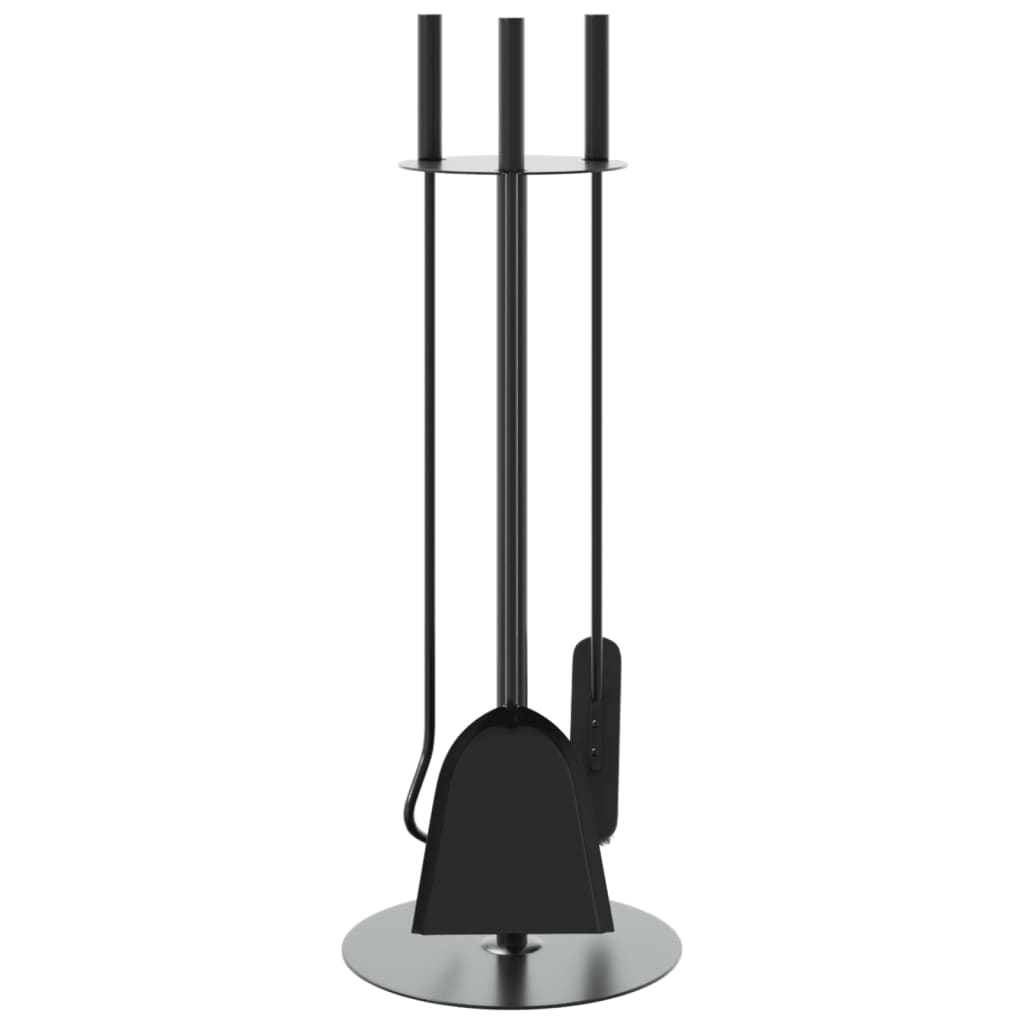 vidaXL 4 Piece Fireplace Tool Set 22x59 cm Steel