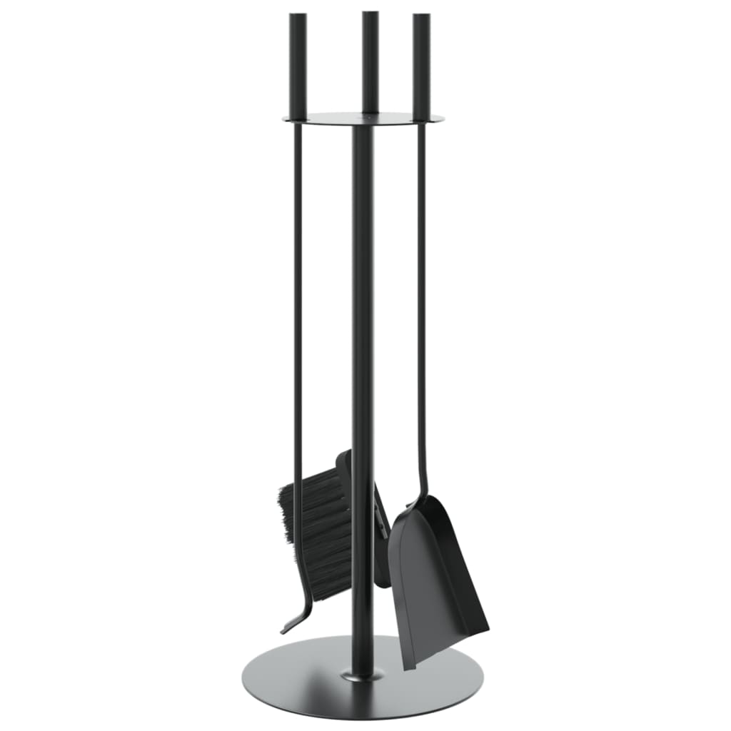 vidaXL 4 Piece Fireplace Tool Set 22x59 cm Steel