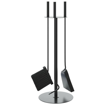vidaXL 4 Piece Fireplace Tool Set 22x59 cm Steel