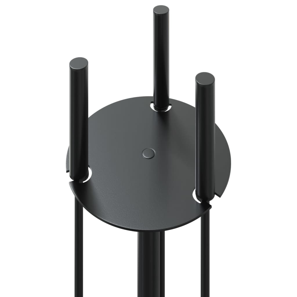 vidaXL 4 Piece Fireplace Tool Set 22x59 cm Steel