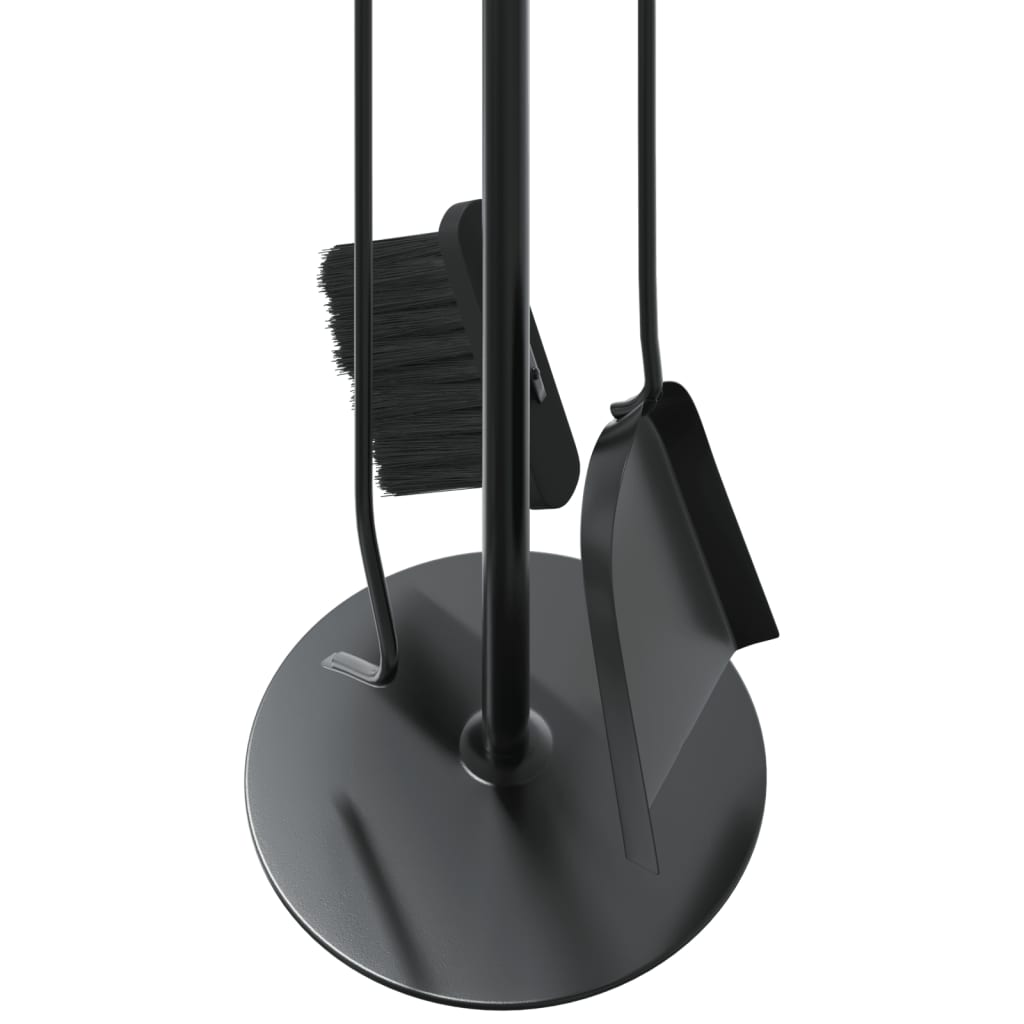 vidaXL 4 Piece Fireplace Tool Set 22x59 cm Steel