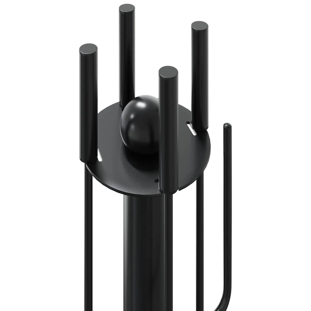 vidaXL 5 Piece Fireplace Tool Set 18x56 cm Steel