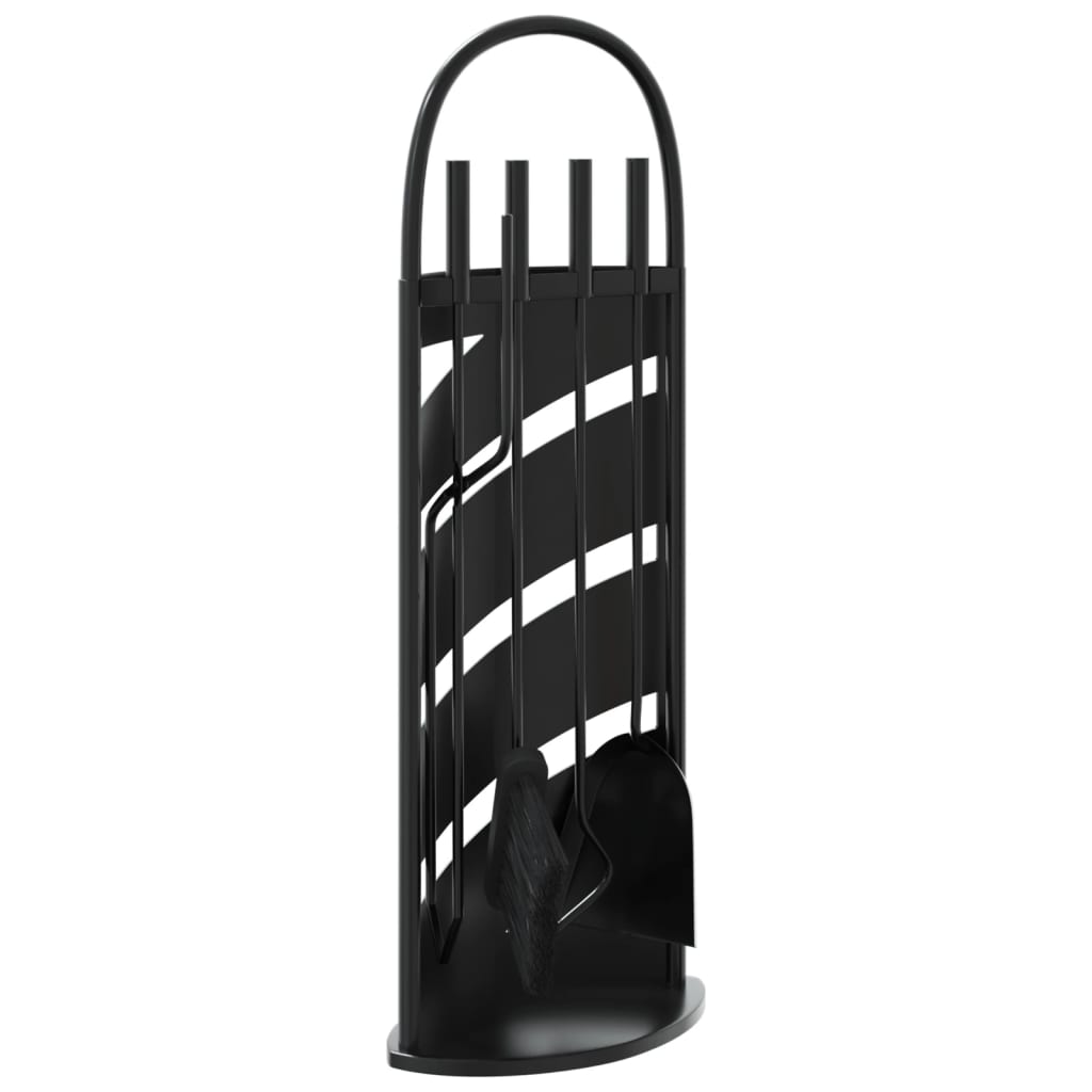 vidaXL 5 Piece Fireplace Tool Set 23x15x66 cm Steel