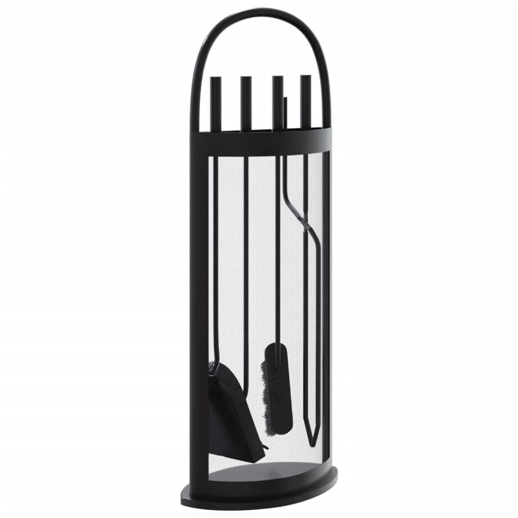 vidaXL 5 Piece Fireplace Tool Set 23x15x66 cm Steel