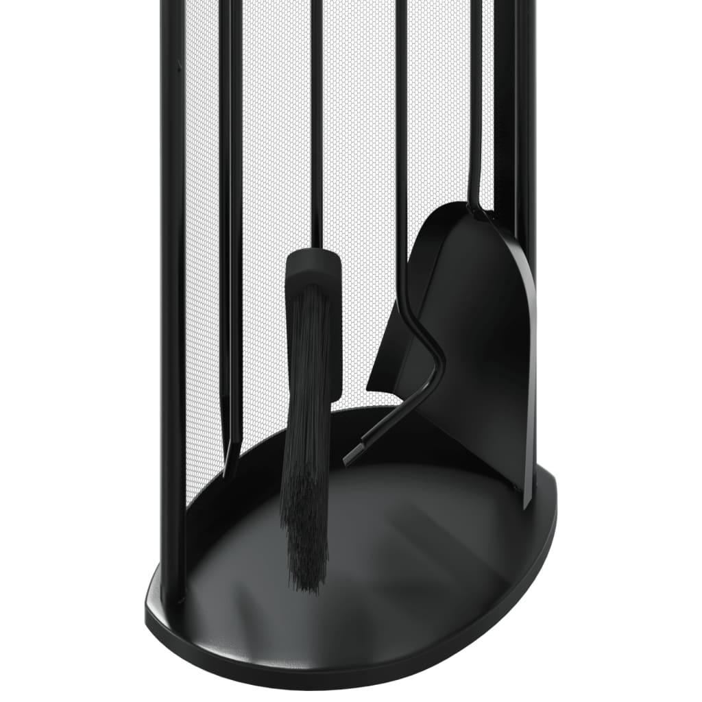 vidaXL 5 Piece Fireplace Tool Set 23x15x66 cm Steel