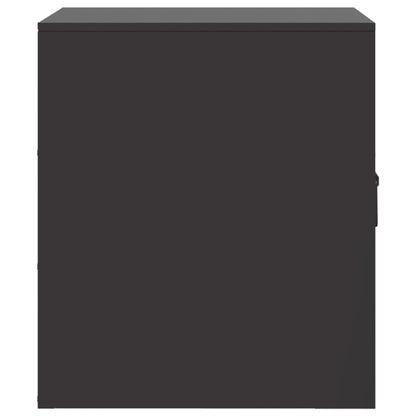 vidaXL Bedside Cabinets 2pcs Black 34.5x39x44 cm Steel