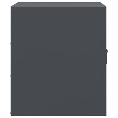 vidaXL Bedside Cabinets 2 pcs Anthracite 34.5x39x44 cm Steel