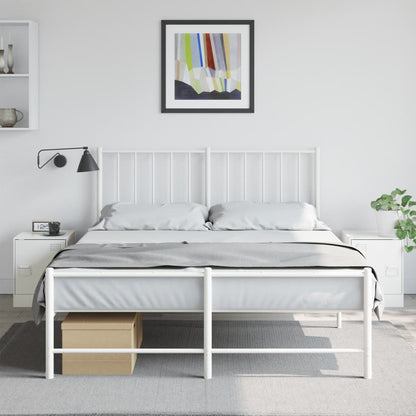vidaXL Bedside Cabinets 2 pcs White 34.5x39x44 cm Steel
