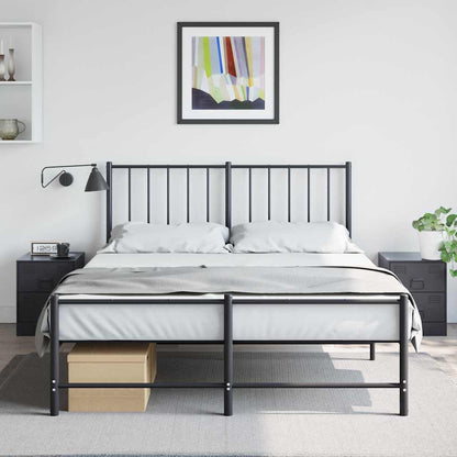 vidaXL Bedside Cabinets 2 pcs Black 34,5x39x44 cm Steel