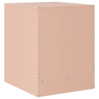 vidaXL Bedside Cabinets 2 pcs Pink 34.5x39x44 cm Steel
