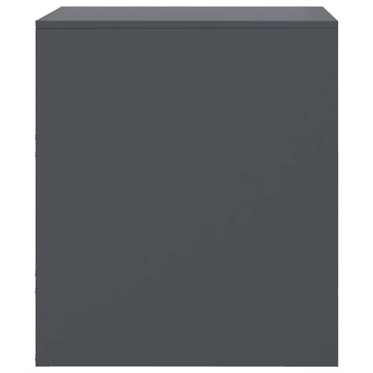 vidaXL Bedside Cabinets 2 pcs Anthracite 34.5x39x44 cm Steel