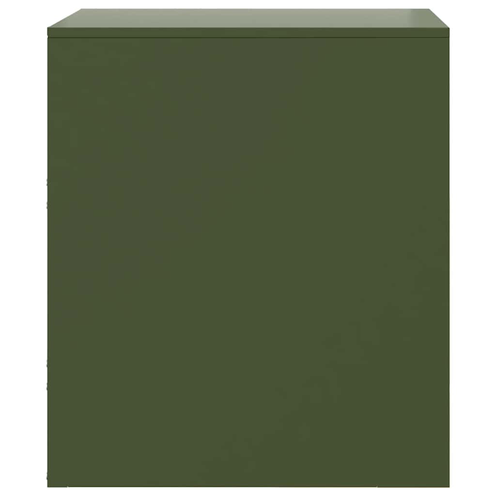 vidaXL Bedside Cabinets 2 pcs Green 34.5x39x44 cm Steel