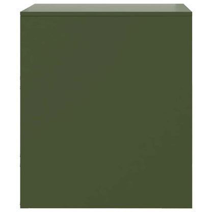 vidaXL Bedside Cabinets 2 pcs Green 34.5x39x44 cm Steel