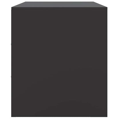 vidaXL TV Cabinets 2pcs Black 67x39x44 cm Steel