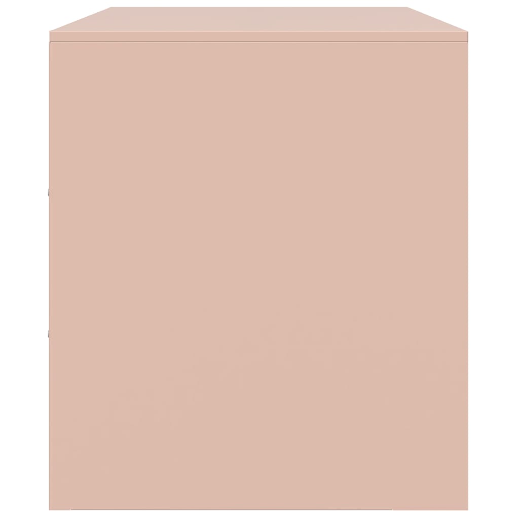 vidaXL TV Cabinet Pink 67x39x44 cm Steel