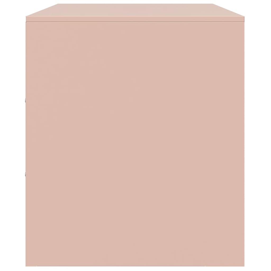 vidaXL TV Cabinets 2 pcs Pink 67x39x44 cm Steel