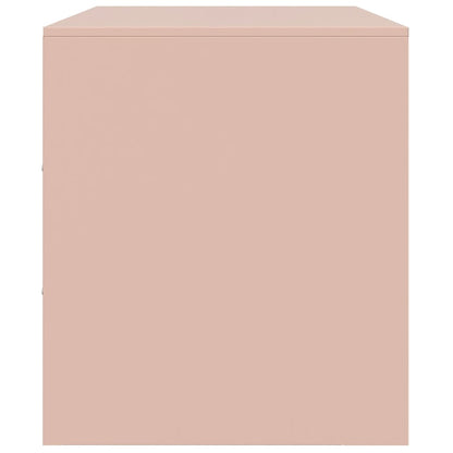 vidaXL TV Cabinets 2 pcs Pink 67x39x44 cm Steel