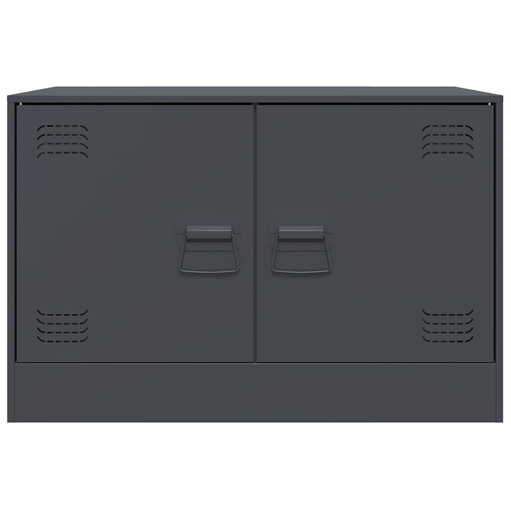 vidaXL TV Cabinets 2 pcs Anthracite 67x39x44 cm Steel