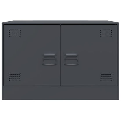vidaXL TV Cabinets 2 pcs Anthracite 67x39x44 cm Steel