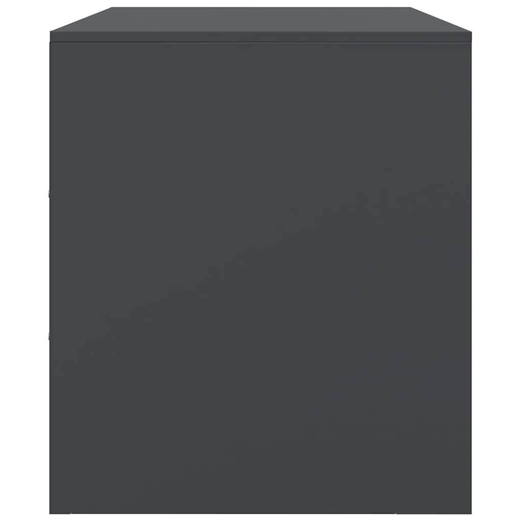 vidaXL TV Cabinets 2 pcs Anthracite 67x39x44 cm Steel