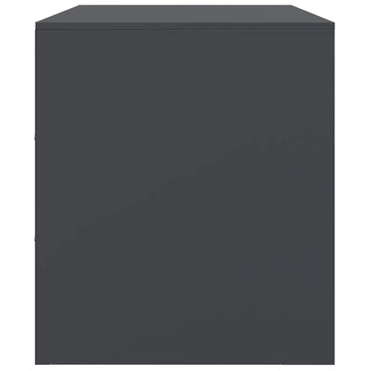 vidaXL TV Cabinets 2 pcs Anthracite 67x39x44 cm Steel