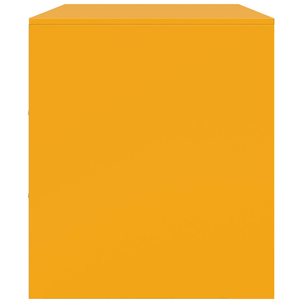 vidaXL TV Cabinets 2 pcs Mustard Yellow 67x39x44 cm Steel