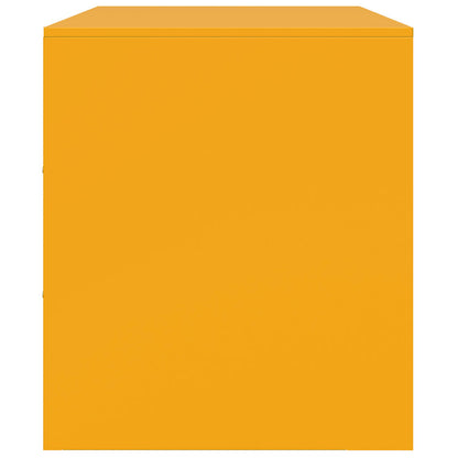 vidaXL TV Cabinets 2 pcs Mustard Yellow 67x39x44 cm Steel